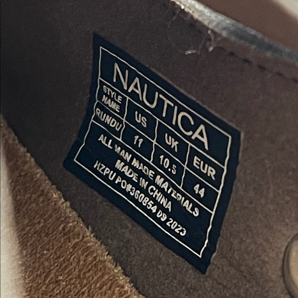NAUTICA Slip On Loafers Shoes Dark Brown Size 11 NEW - Picture 11 of 13